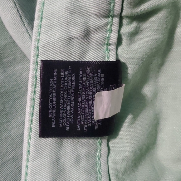 ♥️ EXPRESS ANKLE LEGGINGS JEANS stretch skinny ment green size 8 - Picture 7 of 7